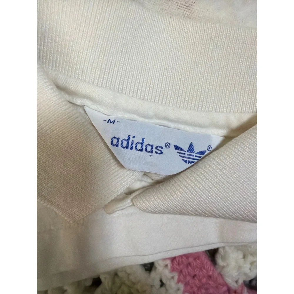 Adidas Vintage 80s Ivan Lendl Argyle Polo | White Red | Trefoil Tennis Shirt